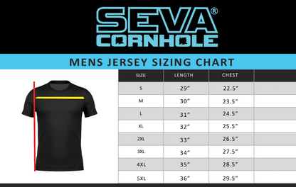 SEVA CORNHOLE JERSEY "SUNSET" EDITION! NEW SPANDEX MESH MATERIAL!