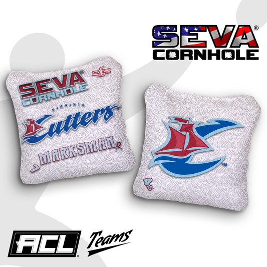 Marksman Waves - Set of 4 Official Virginia Cutters ACL Teams Cornhole bags