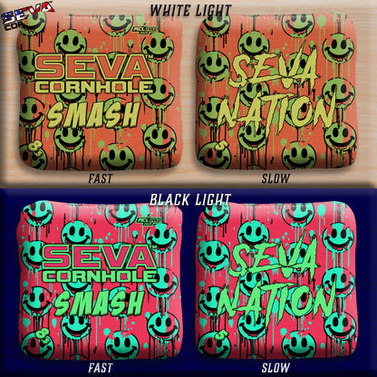 Smile Blacklight GLO Cornhole Bags Smash ACL Pro Stamped