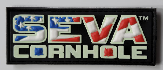 Glow In The Dark SEVA Cornhole Velcro Patch