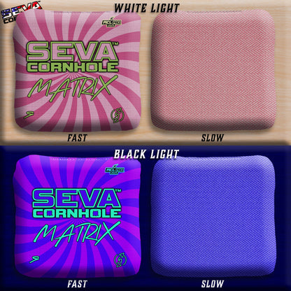 Swirl Blacklight GLO Cornhole Bags Matrix ACL Pro Stamped
