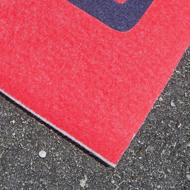 SEVA Cornhole Tournament Pitching Mats Honeycomb– 5′ × 8′ Carpet Style, Sublimation Printed, Anti-Skid Backing (Set of 2)