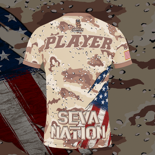 SEVA CORNHOLE JERSEY- "CAMO" EDITION! NEW SPANDEX MESH MATERIAL!