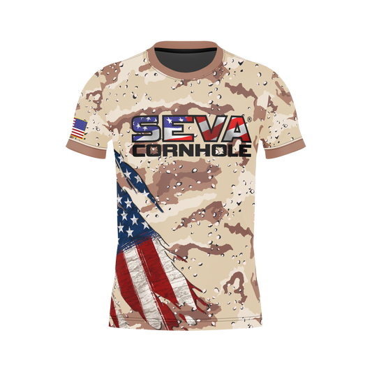 SEVA CORNHOLE JERSEY- "CAMO" EDITION! NEW SPANDEX MESH MATERIAL!