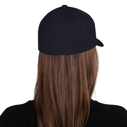 Light Logo Flex-Fit Structured Twill Cap