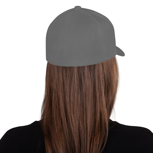 Dark Logo Flex-Fit Structured Twill Cap