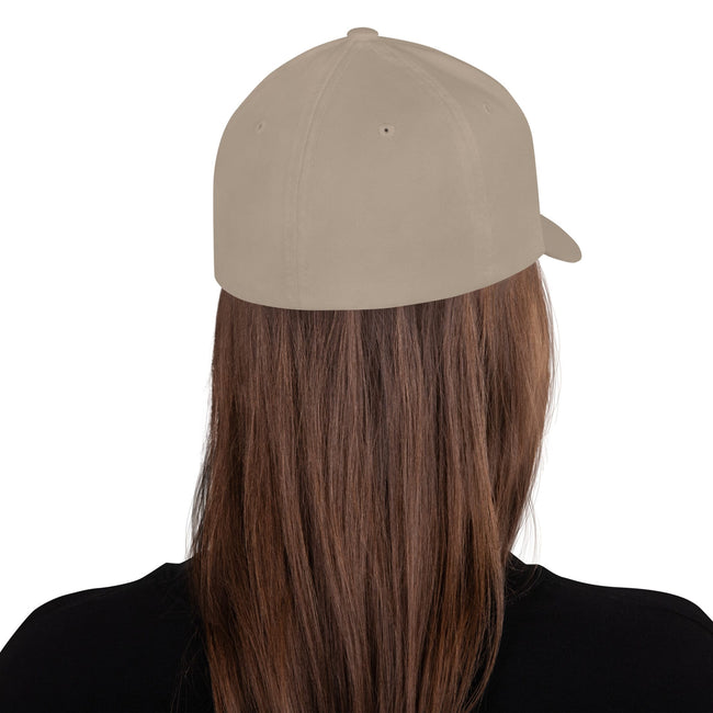 Dark Logo Flex-Fit Structured Twill Cap