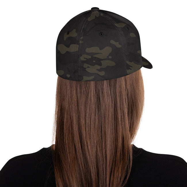 Light Logo Flex-Fit Structured Twill Cap