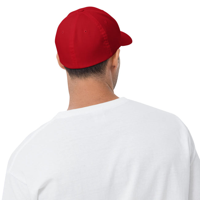 Dark Logo Flex-Fit Structured Twill Cap