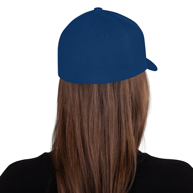 Dark Logo Flex-Fit Structured Twill Cap