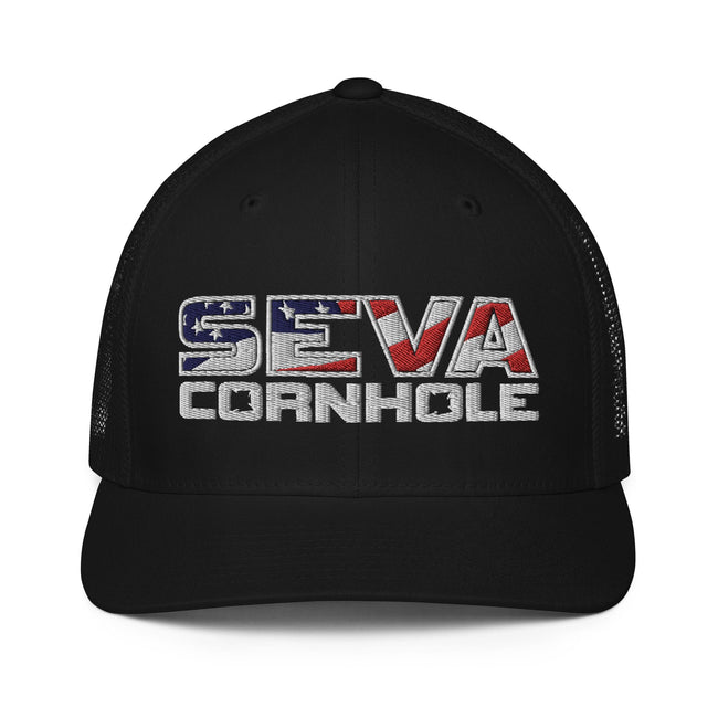 Light Logo Flex-Fit trucker cap