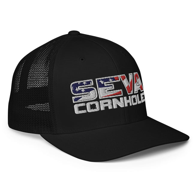 Light Logo Flex-Fit trucker cap