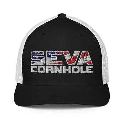 Light Logo Flex-Fit trucker cap