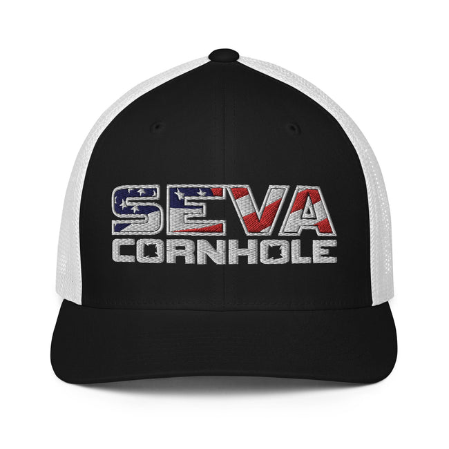 Light Logo Flex-Fit trucker cap