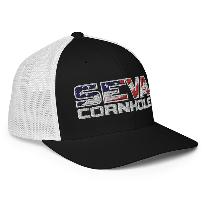 Light Logo Flex-Fit trucker cap
