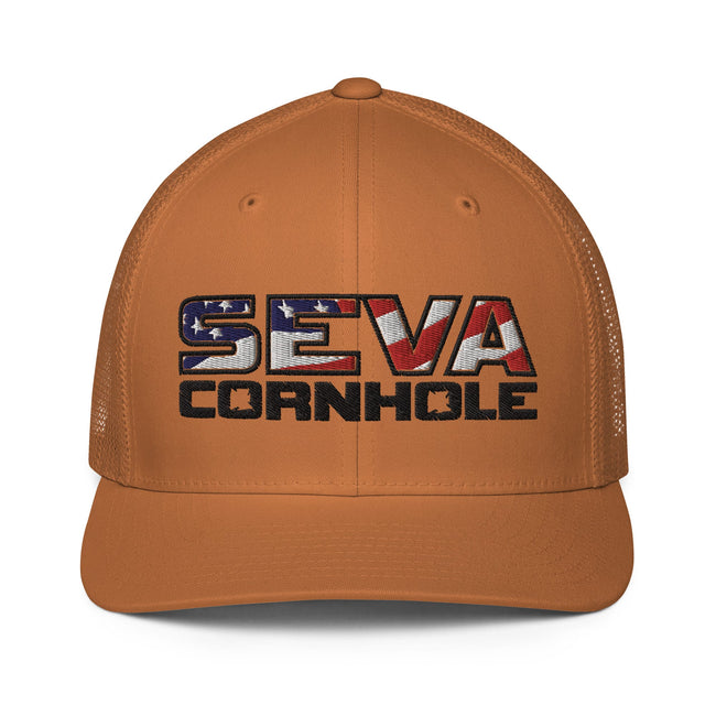 Dark Logo Flex-Fit trucker cap