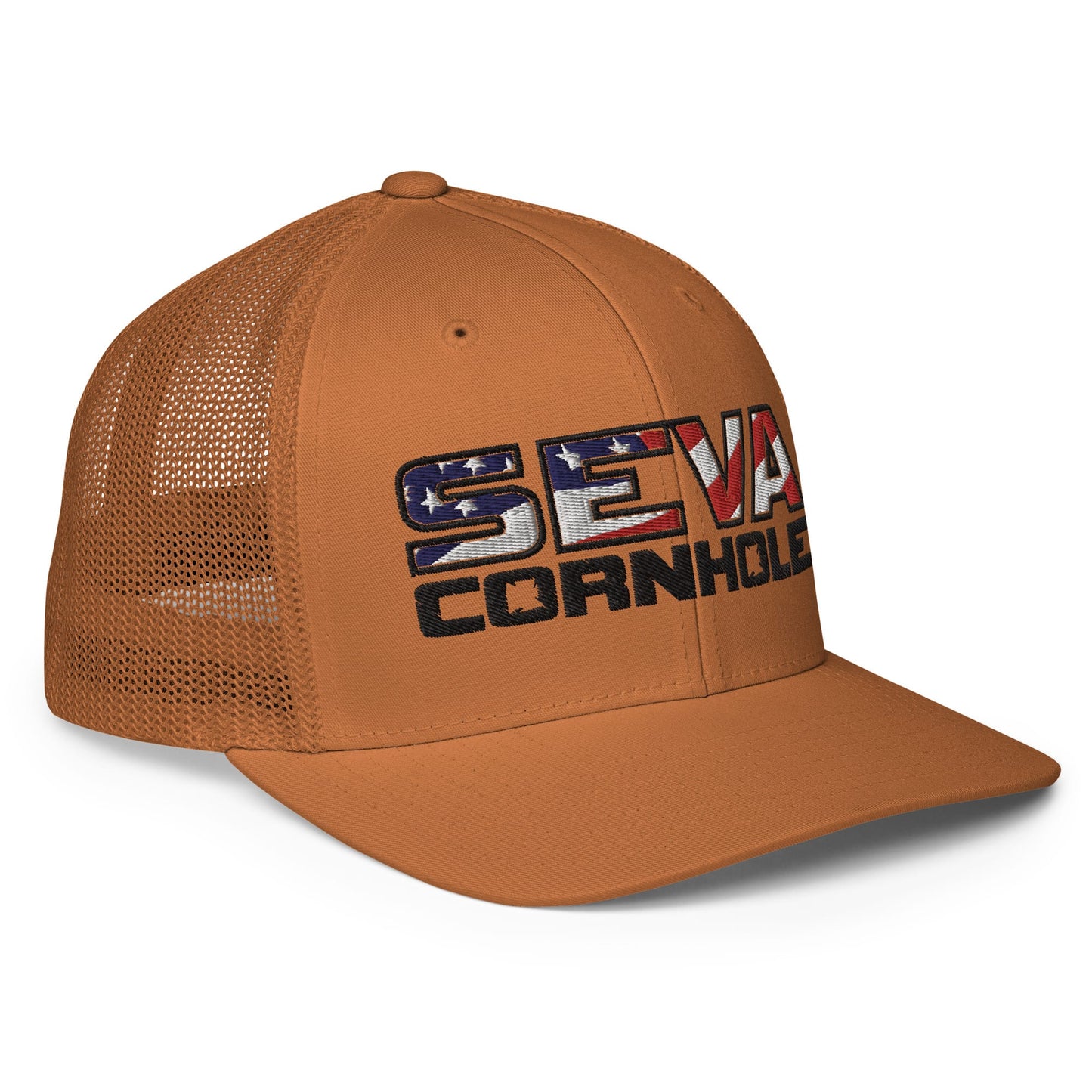 Dark Logo Flex-Fit trucker cap