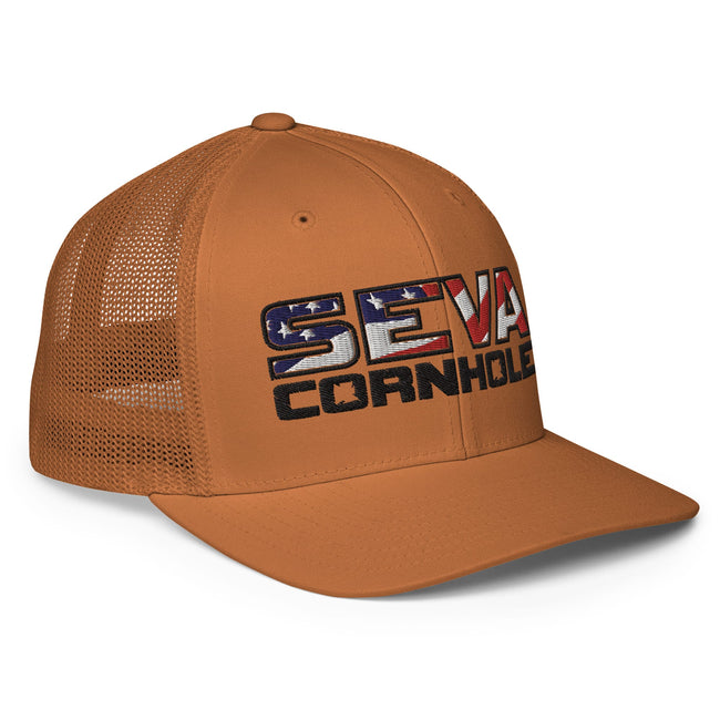 Dark Logo Flex-Fit trucker cap