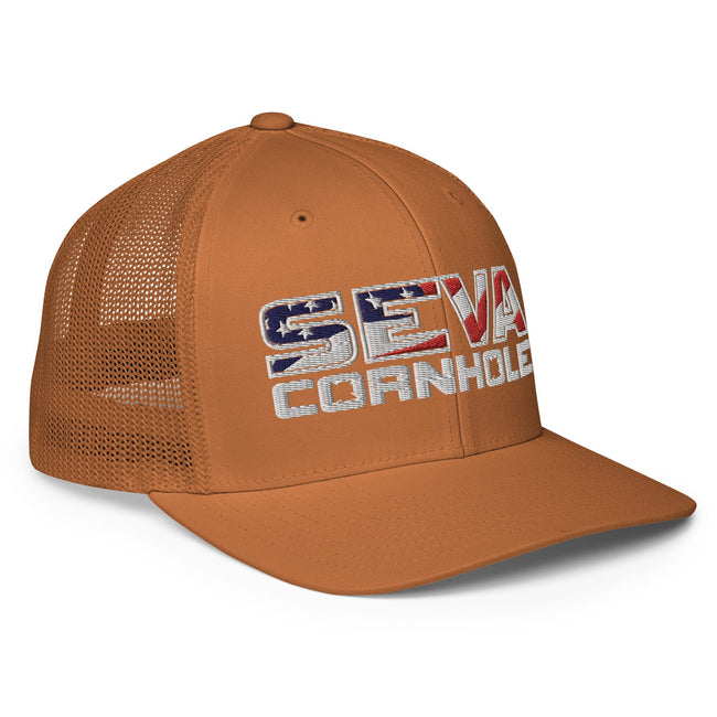 Light Logo Flex-Fit trucker cap