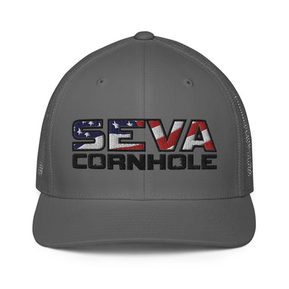 Dark Logo Flex-Fit trucker cap