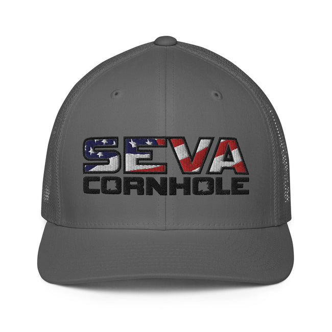 Dark Logo Flex-Fit trucker cap