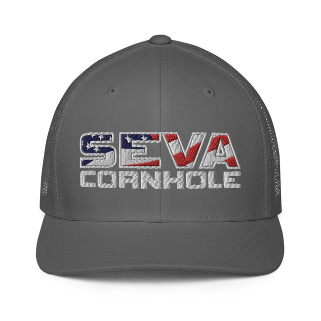 Light Logo Flex-Fit trucker cap