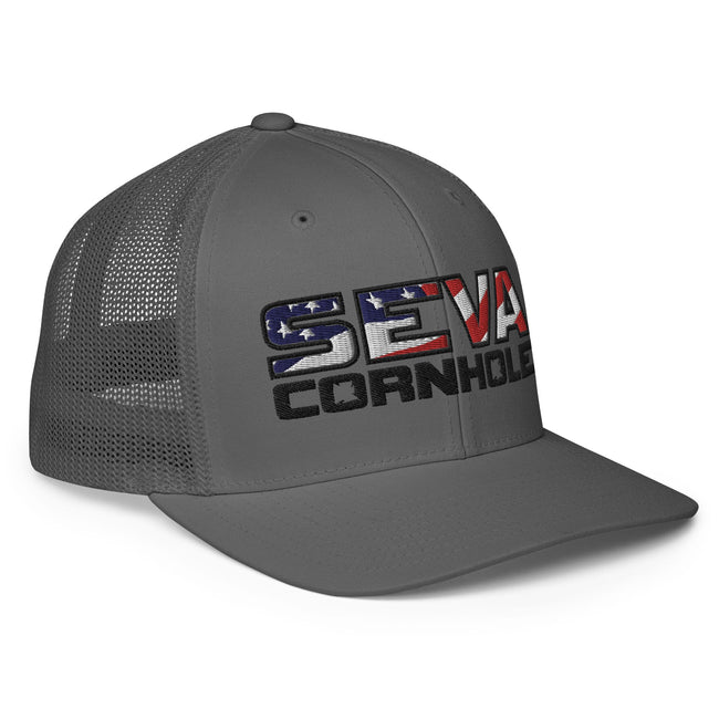 Dark Logo Flex-Fit trucker cap
