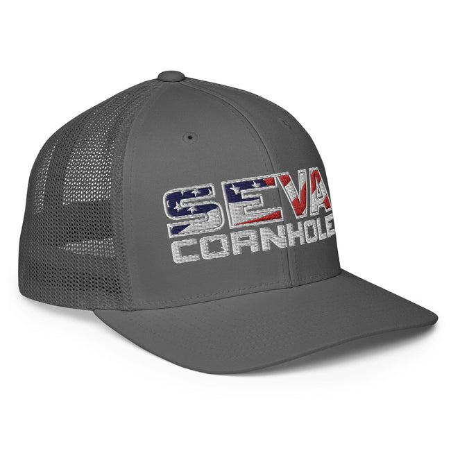 Light Logo Flex-Fit trucker cap