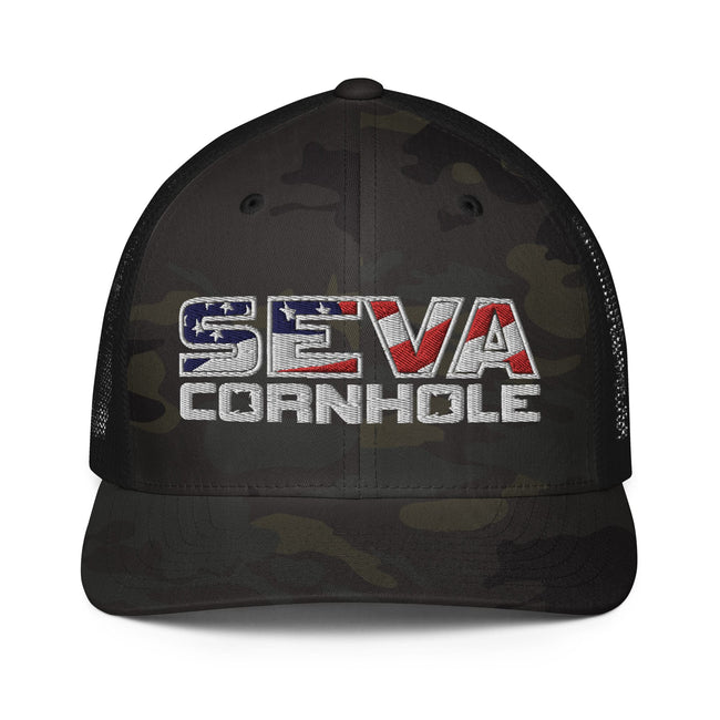 Light Logo Flex-Fit trucker cap
