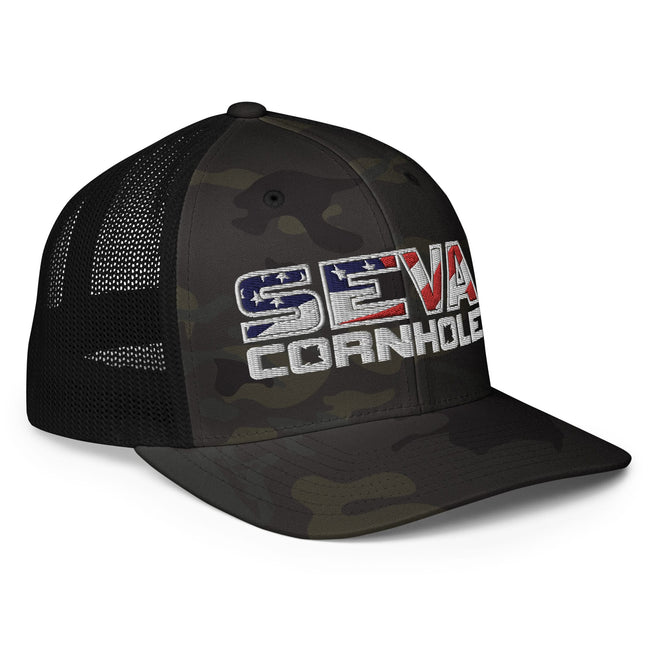 Light Logo Flex-Fit trucker cap