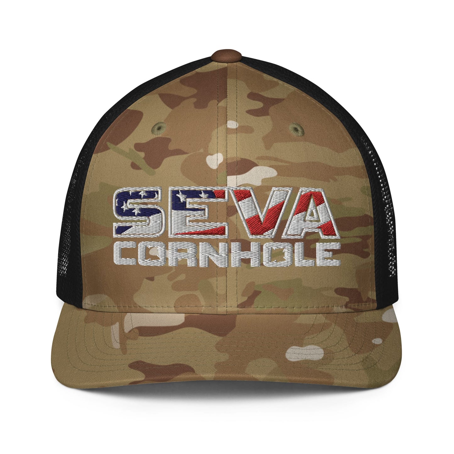 Light Logo Flex-Fit trucker cap