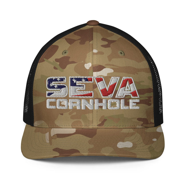 Light Logo Flex-Fit trucker cap