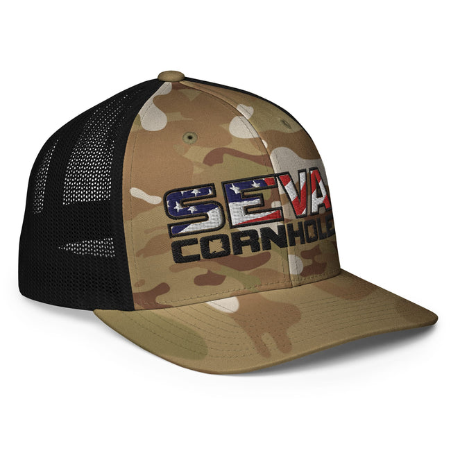 Dark Logo Flex-Fit trucker cap