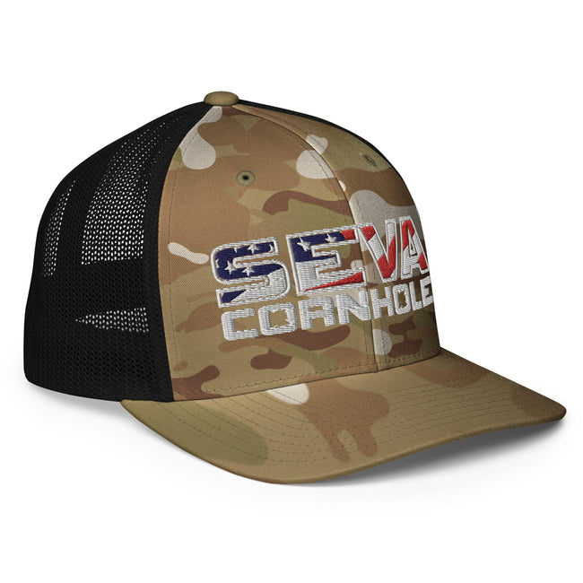 Light Logo Flex-Fit trucker cap