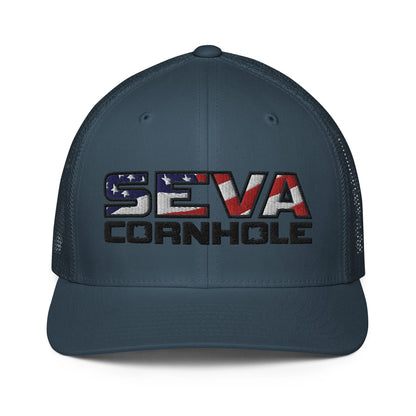 Dark Logo Flex-Fit trucker cap