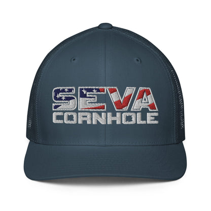 Light Logo Flex-Fit trucker cap