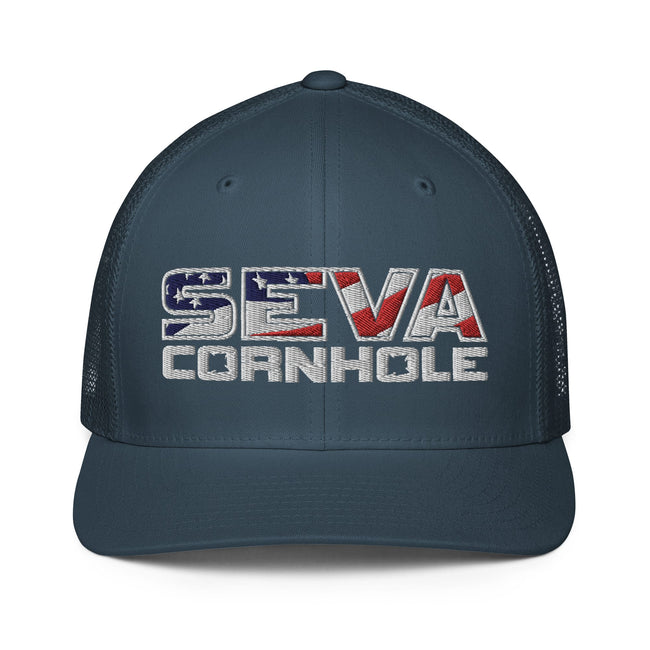 Light Logo Flex-Fit trucker cap