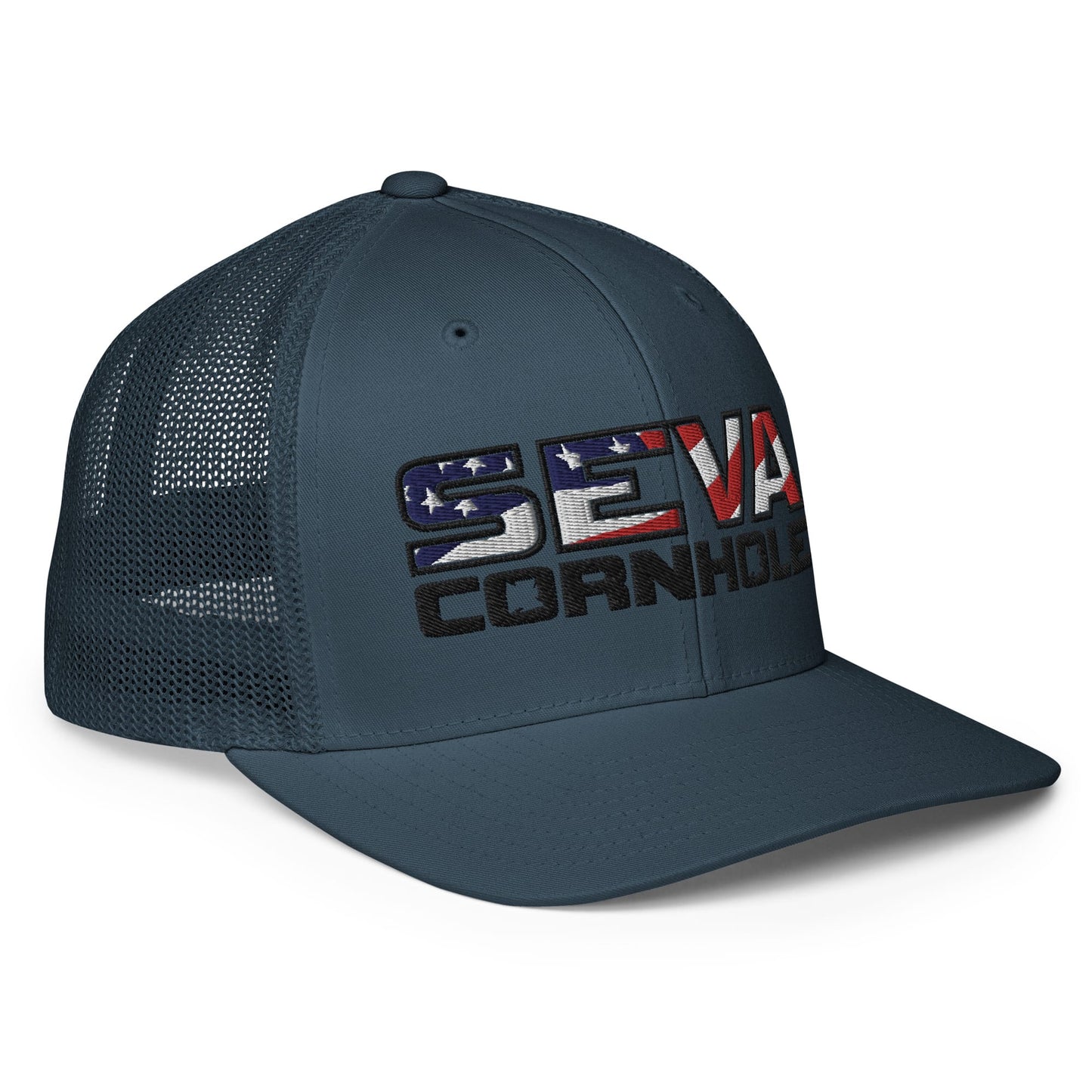 Dark Logo Flex-Fit trucker cap