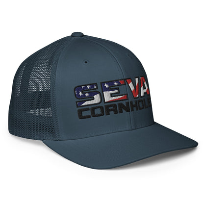 Dark Logo Flex-Fit trucker cap