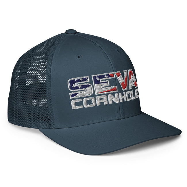 Light Logo Flex-Fit trucker cap