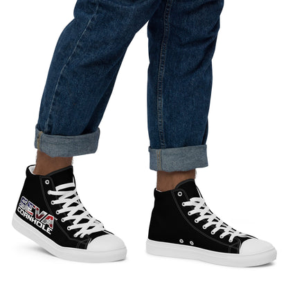 SEVA Cornhole Men’s high top canvas shoes