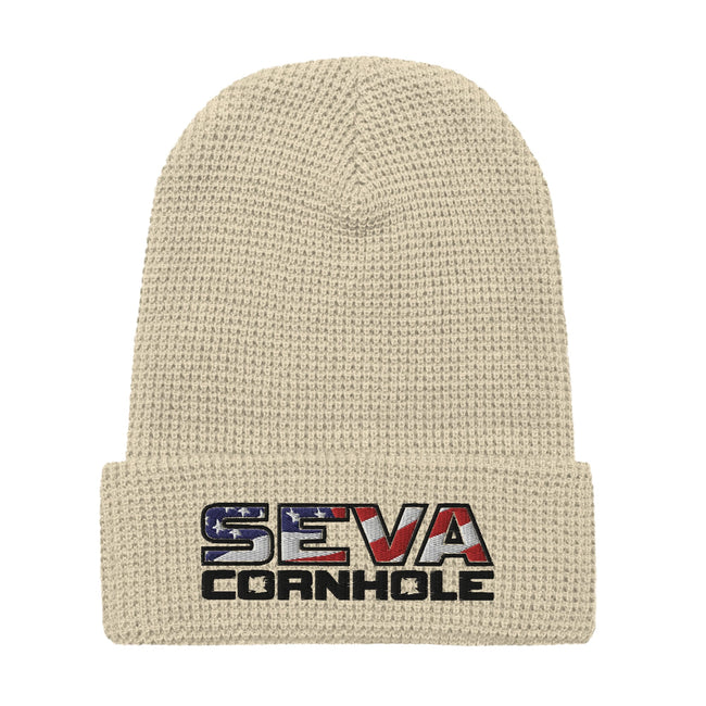 Dark Logo Waffle beanie