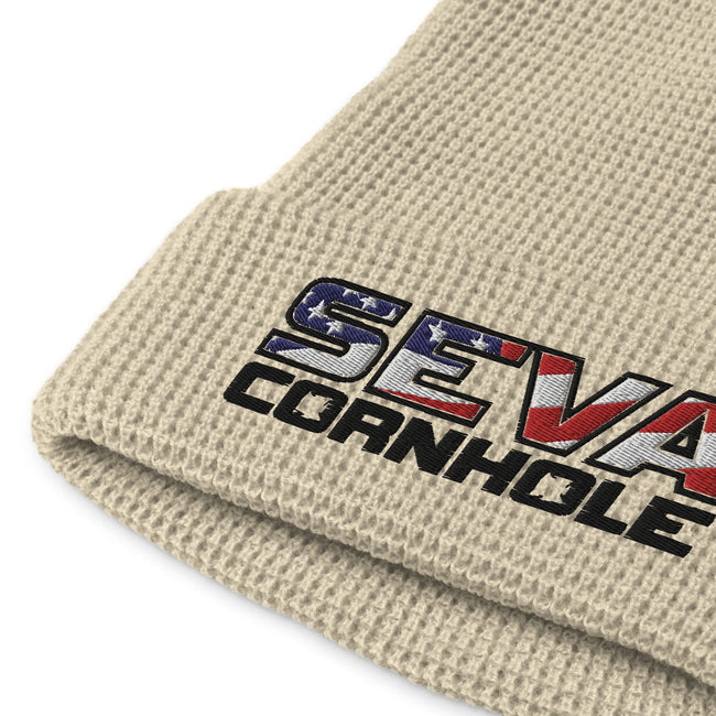 Dark Logo Waffle beanie