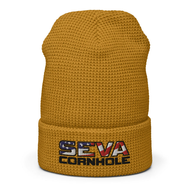 Dark Logo Waffle beanie