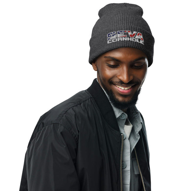 Light Logo Waffle beanie