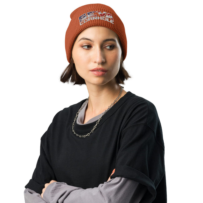 Light Logo Waffle beanie