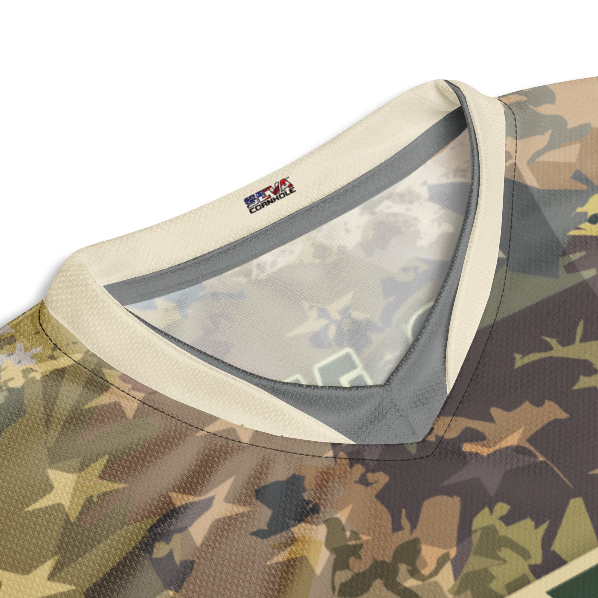 Personalized Camo SEVA Jersey - SEVA Cornhole