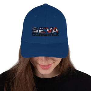 Dark Logo Flex-Fit Structured Twill Cap