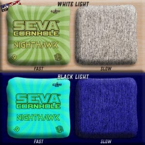 Swirl Blacklight GLO Cornhole Bags NightHawk ACL Pro Stamped