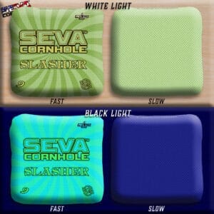 Swirl Blacklight GLO Cornhole Bags Slasher ACL Pro Stamped